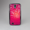 The Vibrant Pink & White Branch Illustration Skin-Sert Case for the Samsung Galaxy S4