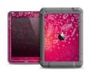 The Vibrant Pink & White Branch Illustration Apple iPad Air LifeProof Fre Case Skin Set