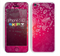 The Vibrant Pink & White Branch Illustration Skin for the Apple iPhone 5c