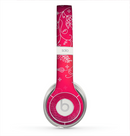 The Vibrant Pink & White Branch Illustration Skin for the Beats by Dre Solo 2 Headphones
