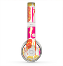 The Vibrant Pink & Yellow Flip-Flop Vector Skin for the Beats by Dre Solo 2 Headphones