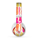 The Vibrant Pink & Yellow Flip-Flop Vector Skin for the Beats by Dre Studio (2013+ Version) Headphones