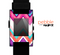 The Vibrant Pink & Blue Chevron Pattern Skin for the Pebble SmartWatch