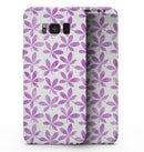 The Vibrant Pink and Purple Leaf - Samsung Galaxy S8 Full-Body Skin Kit