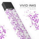 The Vibrant Pink and Purple Leaf - Premium Decal Protective Skin-Wrap Sticker compatible with the Juul Labs vaping device