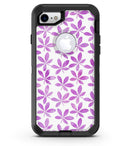 The Vibrant Pink and Purple Leaf - iPhone 7 or 8 OtterBox Case & Skin Kits