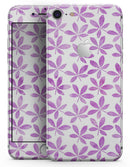 The Vibrant Pink and Purple Leaf - Skin-kit for the iPhone 8 or 8 Plus