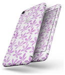 The Vibrant Pink and Purple Leaf - Skin-kit for the iPhone 8 or 8 Plus