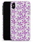 The Vibrant Pink and Purple Leaf - iPhone X Clipit Case