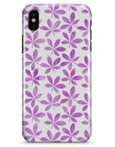 The Vibrant Pink and Purple Leaf - iPhone X Clipit Case