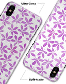 The Vibrant Pink and Purple Leaf - iPhone X Clipit Case