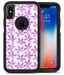The Vibrant Pink and Purple Leaf - iPhone X OtterBox Case & Skin Kits