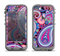 The Vibrant Purple Paisley V5 Apple iPhone 5c LifeProof Nuud Case Skin Set