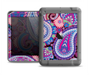The Vibrant Purple Paisley V5 Apple iPad Mini LifeProof Fre Case Skin Set