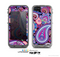 The Vibrant Purple Paisley V5 Skin for the Apple iPhone 5c LifeProof Case