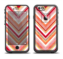 The Vibrant Red & Yellow Sharp Layered Chevron Pattern Apple iPhone 6/6s LifeProof Fre Case Skin Set