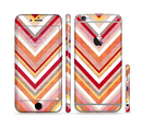 The Vibrant Red & Yellow Sharp Layered Chevron Pattern Sectioned Skin Series for the Apple iPhone 6s Plus