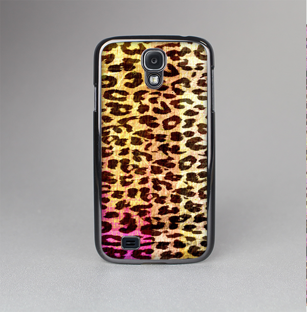 The Vibrant Striped Cheetah Animal Print Skin-Sert Case for the Samsung Galaxy S4