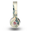 The Vibrant Tan & Blue Butterfly Outline Skin for the Original Beats by Dre Wireless Headphones