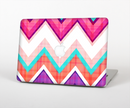 The Vibrant Teal & Colored Chevron Pattern V1 Skin Set for the Apple MacBook Air 13"
