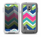 The Vibrant Teal & Colored Layered Chevron V3 Skin for the Samsung Galaxy S5 frē LifeProof Case