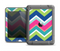The Vibrant Teal & Colored Layered Chevron V3 Apple iPad Mini LifeProof Fre Case Skin Set