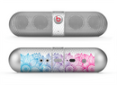 The Vibrant Vintage Polka & Sketch Pink-Blue Floral Skin for the Beats by Dre Pill Bluetooth Speaker