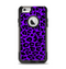 The Vibrant Violet Leopard Print Apple iPhone 6 Otterbox Commuter Case Skin Set