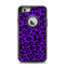 The Vibrant Violet Leopard Print Apple iPhone 6 Otterbox Defender Case Skin Set