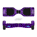 The Vibrant Violet Leopard Print Full-Body Skin Set for the Smart Drifting SuperCharged iiRov HoverBoard