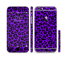 The Vibrant Violet Leopard Print Sectioned Skin Series for the Apple iPhone 6s Plus