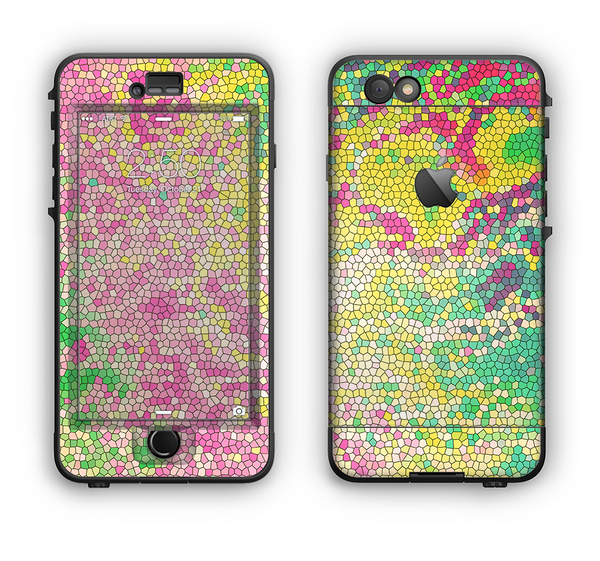 The Vibrant Yellow Colored Dots Apple iPhone 6 LifeProof Nuud Case Skin Set