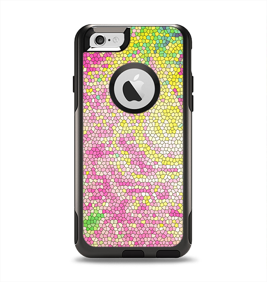 The Vibrant Yellow Colored Dots Apple iPhone 6 Otterbox Commuter Case Skin Set