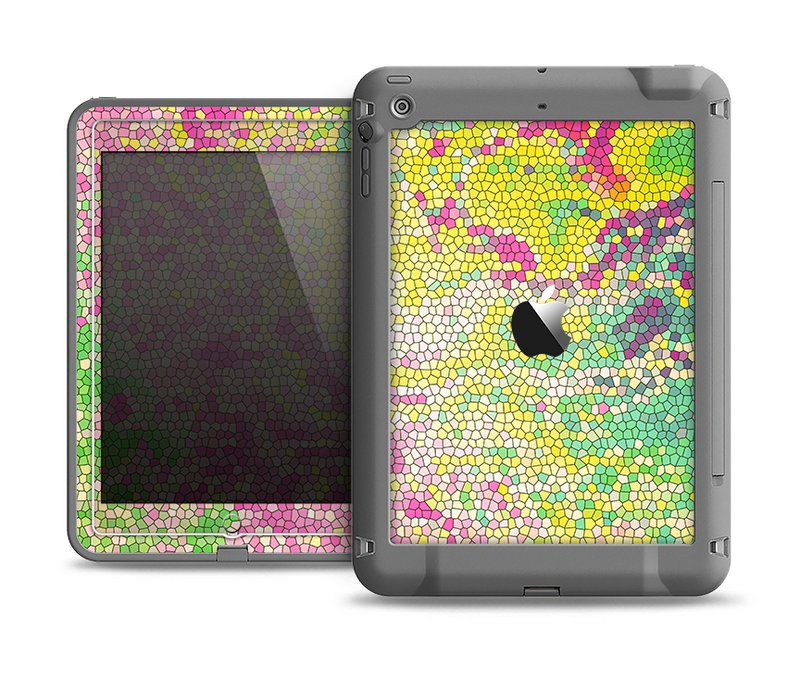 The Vibrant Yellow Colored Dots Apple iPad Mini LifeProof Fre Case Skin Set