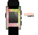 The Vibrant Yellow Colored Dots Skin for the Pebble SmartWatch