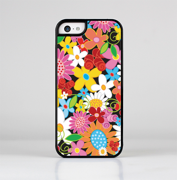 The Vibrant vector Flower Petals Skin-Sert Case for the Apple iPhone 5c