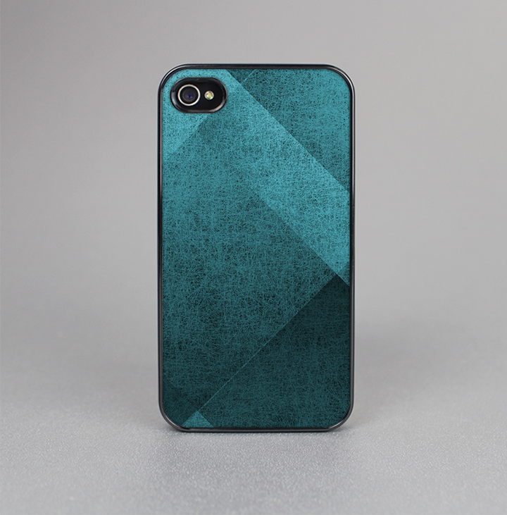 The Vinatge Blue Overlapping Cubes Skin-Sert for the Apple iPhone 4-4s Skin-Sert Case