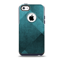 The Vinatge Blue Overlapping Cubes Skin for the iPhone 5c OtterBox Commuter Case