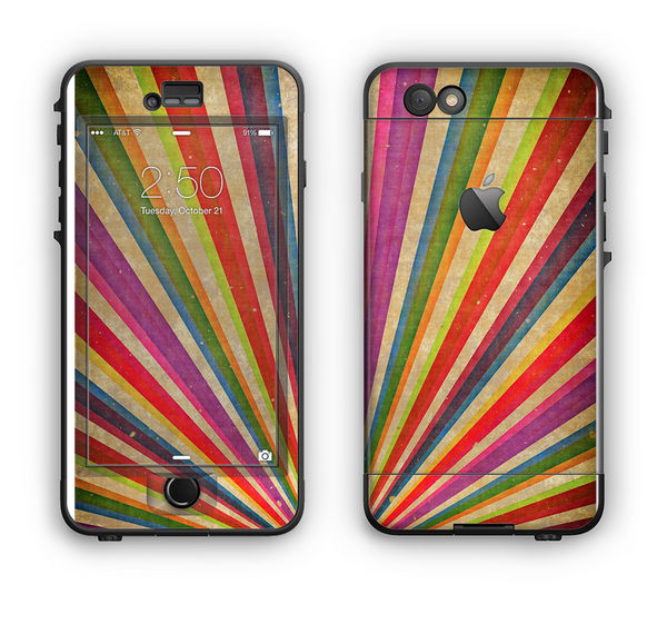 The Vinatge Sprouting Ray of colors Apple iPhone 6 LifeProof Nuud Case Skin Set