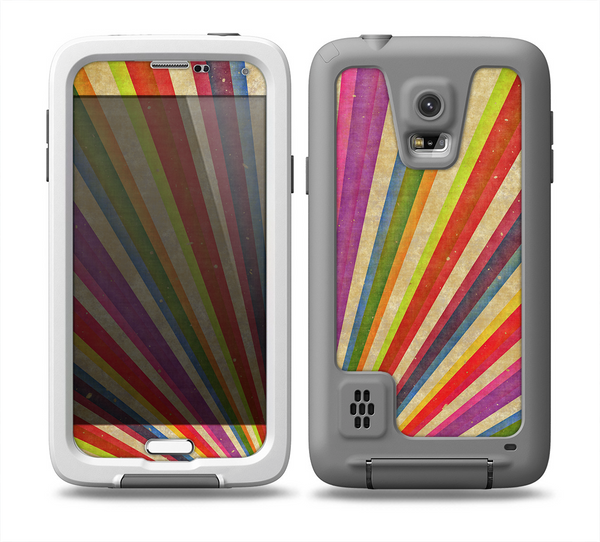 The Vintage Sprouting Ray of colors Skin for the Samsung Galaxy S5 frē LifeProof Case
