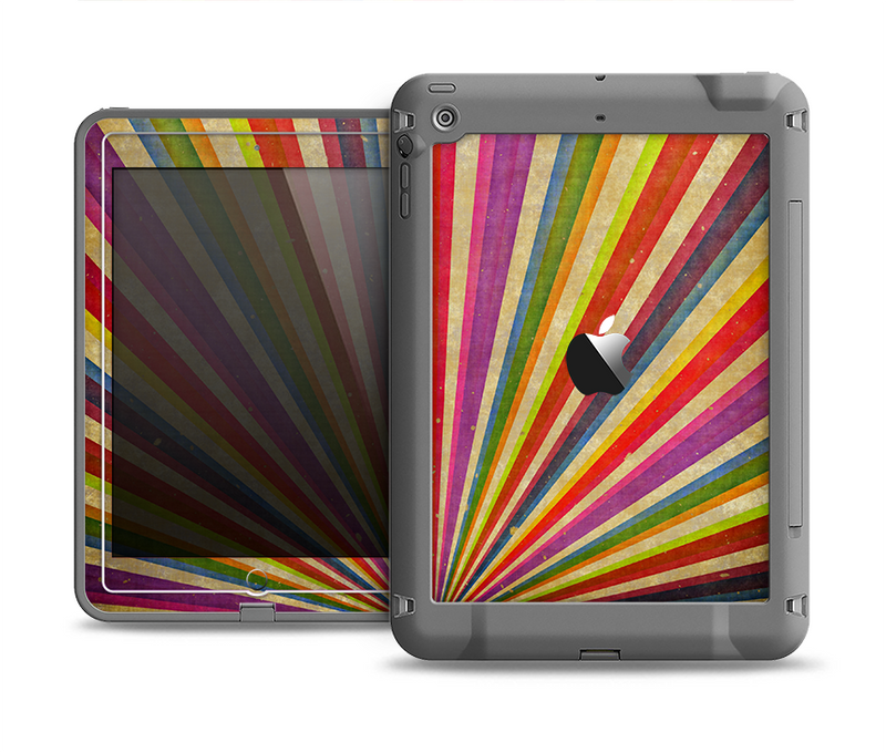 The Vinatge Sprouting Ray of colors Apple iPad Mini LifeProof Fre Case Skin Set