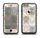 The Vintage Abstract Owl Tan Pattern Apple iPhone 6/6s LifeProof Fre Case Skin Set