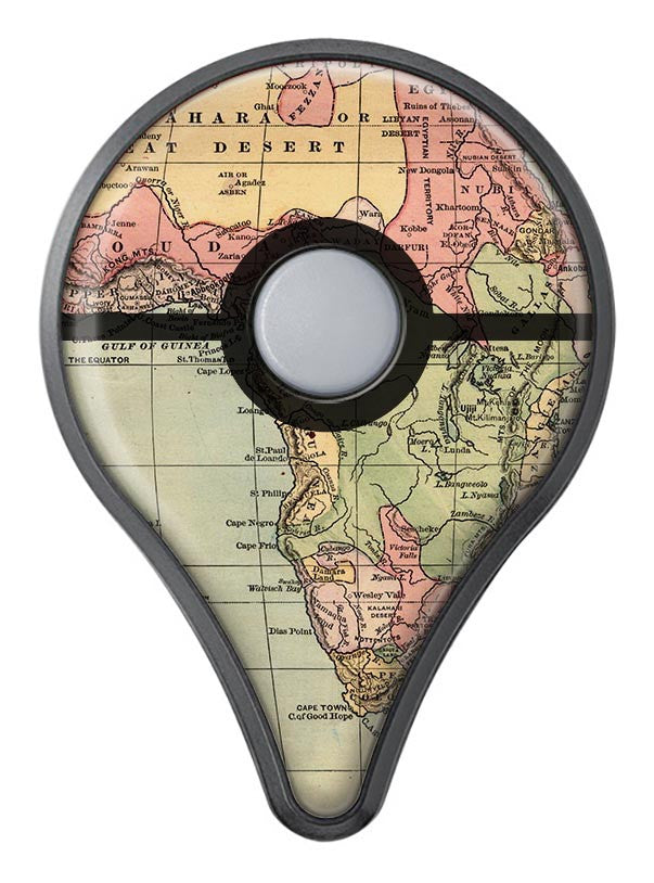 The Vintage African Map Pokémon GO Plus Vinyl Protective Decal Skin Kit
