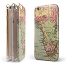 The Vintage African Map iPhone 6/6s or 6/6s Plus 2-Piece Hybrid INK-Fuzed Case