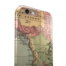 The Vintage African Map iPhone 6/6s or 6/6s Plus 2-Piece Hybrid INK-Fuzed Case