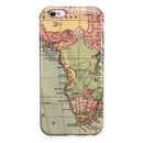 The Vintage African Map iPhone 6/6s or 6/6s Plus 2-Piece Hybrid INK-Fuzed Case
