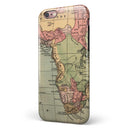 The Vintage African Map iPhone 6/6s or 6/6s Plus 2-Piece Hybrid INK-Fuzed Case