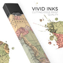 The Vintage African Map - Premium Decal Protective Skin-Wrap Sticker compatible with the Juul Labs vaping device