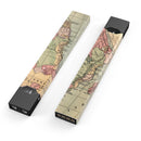 The Vintage African Map - Premium Decal Protective Skin-Wrap Sticker compatible with the Juul Labs vaping device
