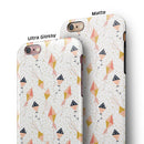 The Vintage All Over Kite Flying Pattern iPhone 6/6s or 6/6s Plus 2-Piece Hybrid INK-Fuzed Case
